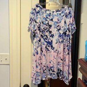 Cynthia Rowley pastel print women’s tunic Sz 1x NWT